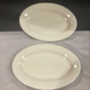 Ultima China Restaurant Ware Set of 2 Oval Plates Platters 9-1/4 x 6-1/2 Inches